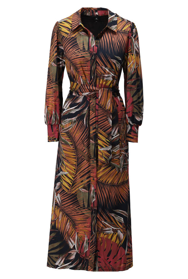 Robe longue imprimée