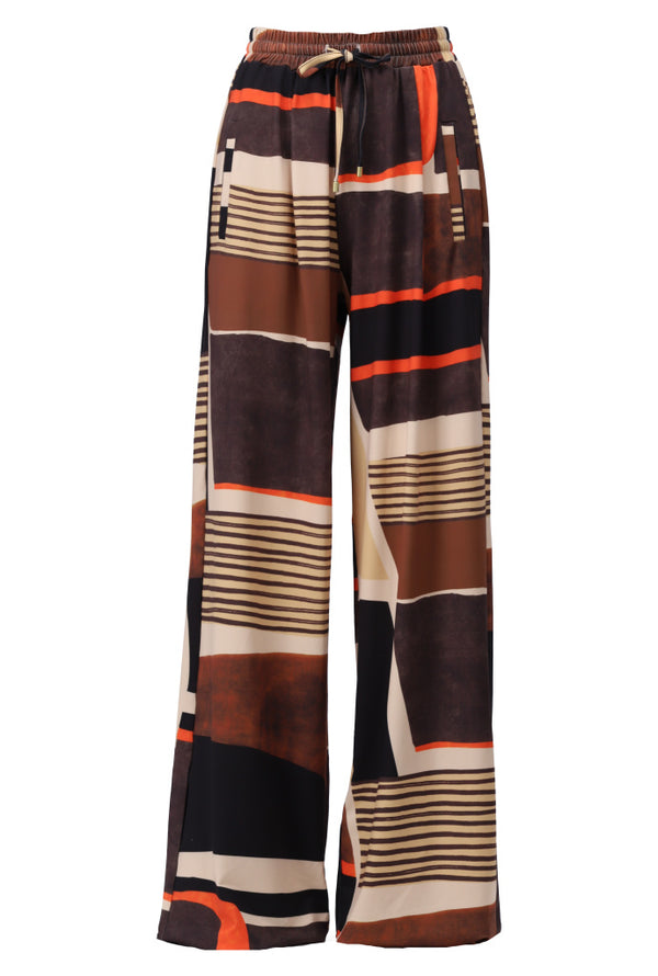 Pantalon à motifs