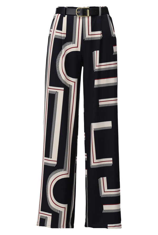 Pantalon à motifs