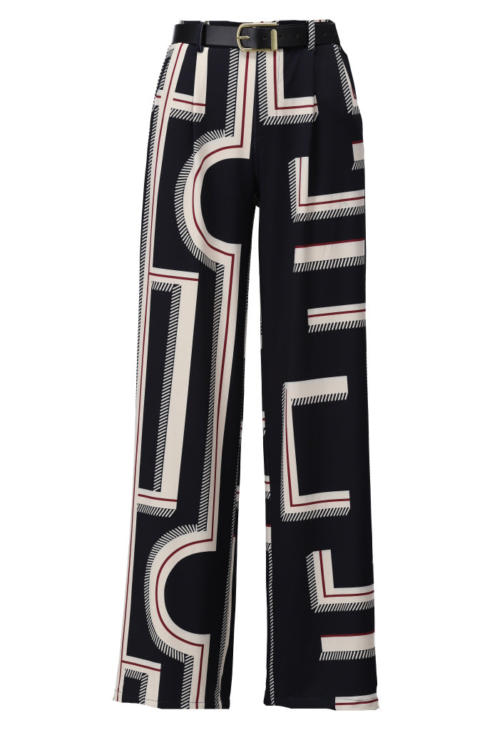 Pantalon à motifs