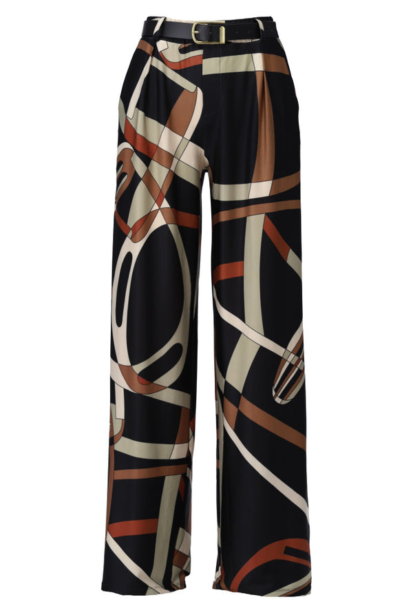 Pantalon à motifs