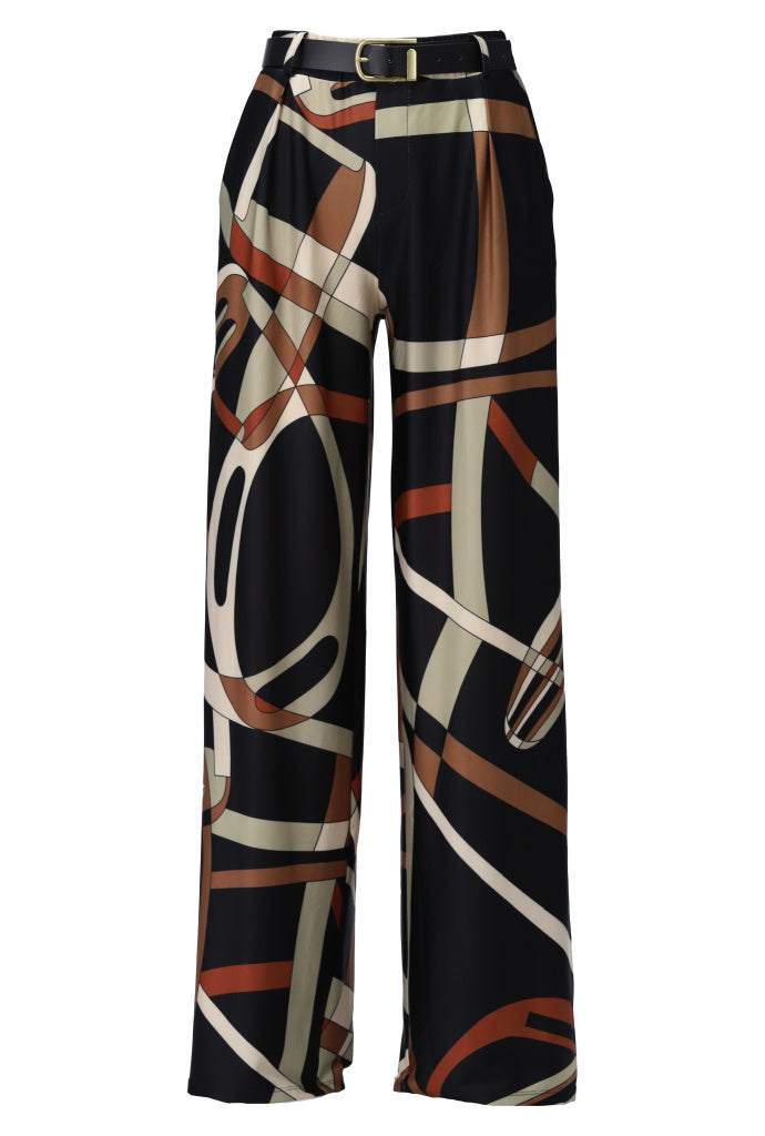 Pantalon à motifs