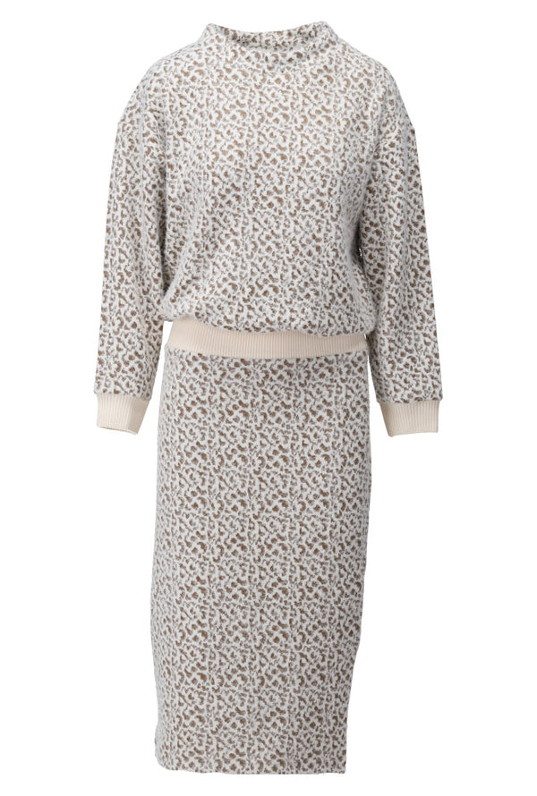 Robe pull beige