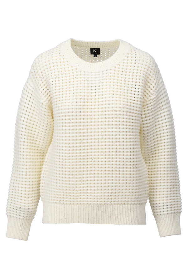 Pull écru avec brillant
