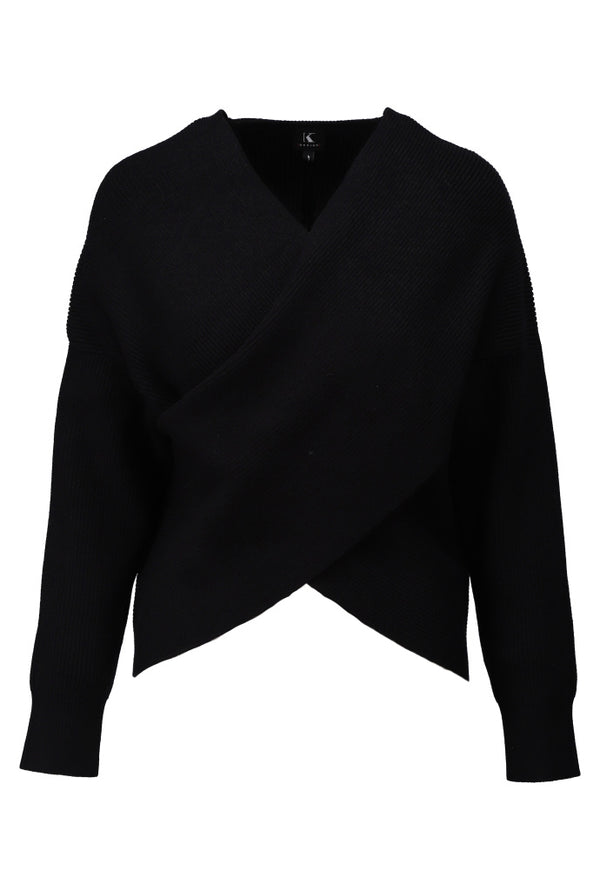 Pull cache coeur noir