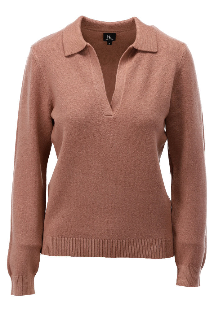 Pull col polo moka