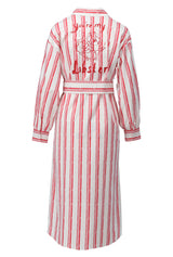 Robe chemise rouge