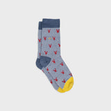 Chaussettes coton à motifs Homard