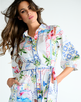 Robe longue imprimée
