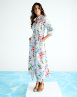 Robe longue imprimée