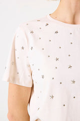 Tee-shirt blanc cassé