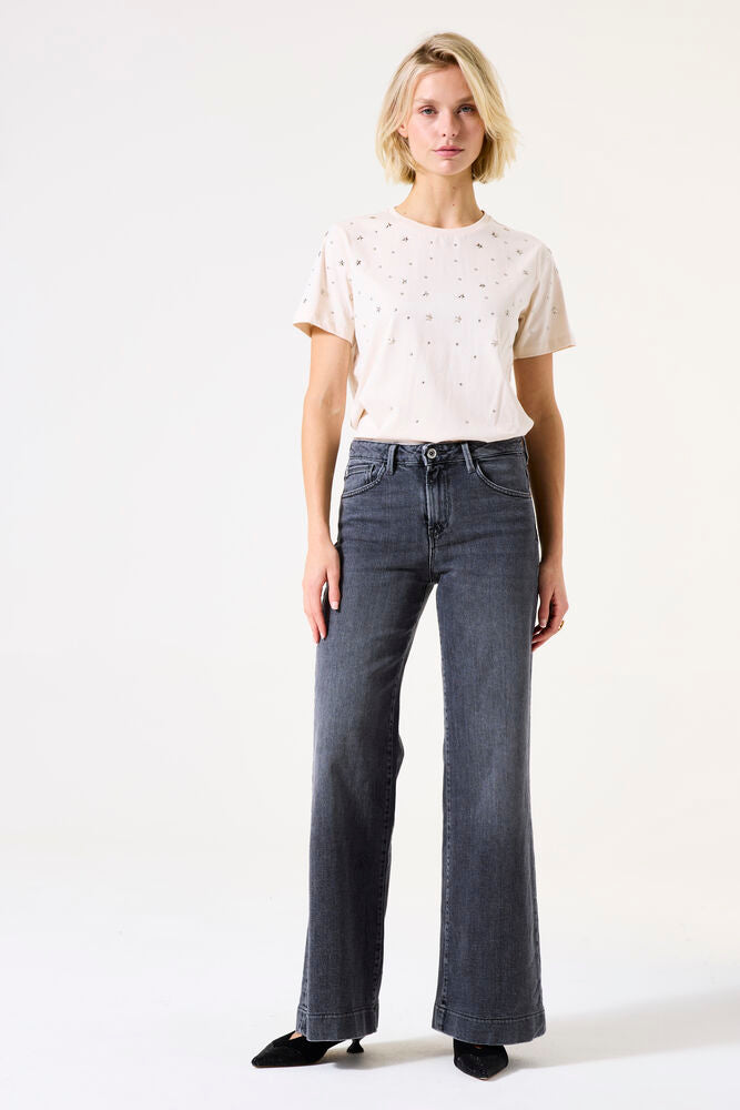 Tee-shirt blanc cassé