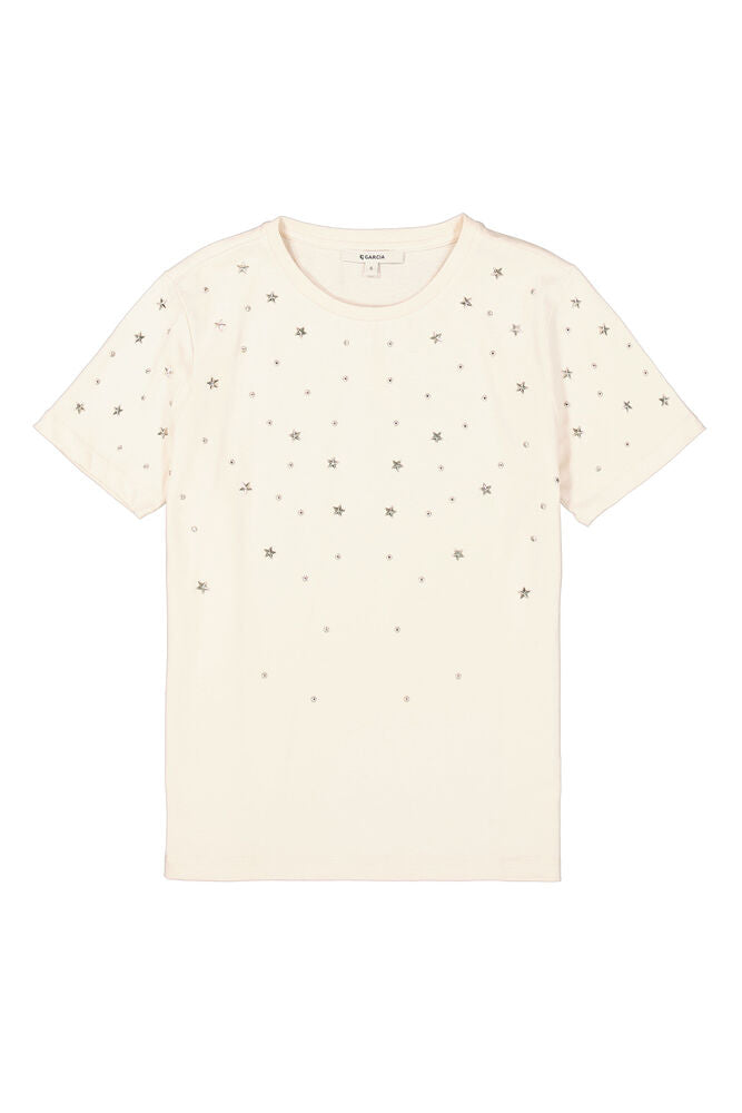 Tee-shirt blanc cassé