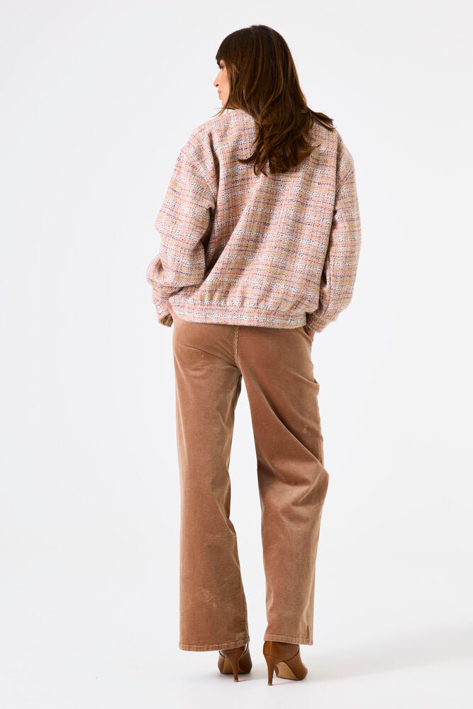 Veste en tweed à carreaux