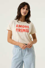 Tee shirt blanc cassé