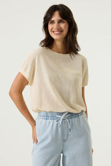 Pull blanc cassé