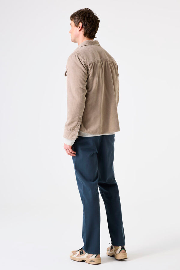 Surchemise velours côtelé beige