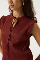 Top rouge brique