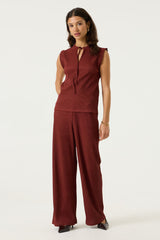 Pantalon rouge brique