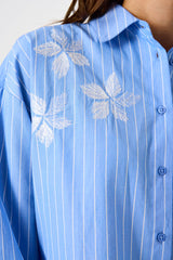 Chemisier bleu clair