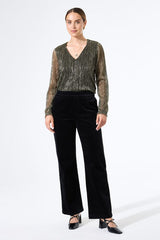 Pantalon en velours noir