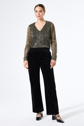 Pantalon en velours noir