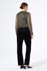 Pantalon en velours noir