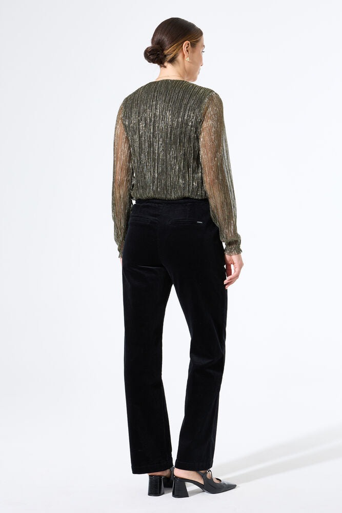 Pantalon en velours noir